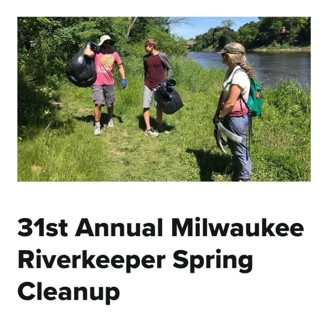 Hey everyone! We’re Site Captains for the @mkeriverkeeper Spring Cleanup again this year, taking place this Saturday, April 25th 9am-12/noon. We’ll be focusing on our usually spot on 1st & Lincoln in the Bay View neighborhood. Our site has been labeled an adults only site due to the nature of pollution along the east side of the river, which will be professionally cleaned after the cleanup. 
Our site is one of the largest sites and we appreciate your efforts here and throughout the watershed. 
Sign up online, thru the @mkeriverkeeper website!
#milwaukeekayak #milwaukee #vistmilwaukee #river #milwaukeeriverkeeper