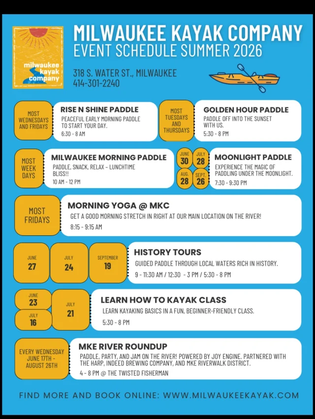 We 🤍 MKC ☀️🛶💙
#mkc #milwaukee #milwaukeekayak #milwaukeekayakcompany #teammkc
@mkedowntown @visitmilwaukee @harbordistrict