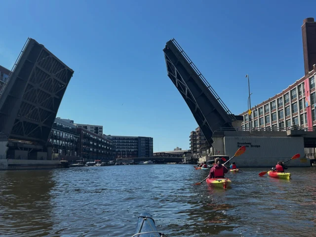 It’s Monday and we’re open 💫 at our main location @ Jerry’s Docks / Harbor Yards, where we’ve been for 14 years. Can you believe it!? 🤍 
Today we’re open until 7:30pm or until all kayaks, canoes and paddleboards are back to our dock.
+++
This week:
Tuesday 6/16/26
• Rentals @ main location
• Milwaukee Morning Paddle 10am-12pm
• Intro to Urban Paddling with @mkeriverkeeper at our @schlitzparkmke location. Register @ www.milwaukeeriverkeeper.org
Wednesday 6/17/26
• Rentals @ main location
• Rise ’N Shine Paddle 6:30am-8am
• Milwaukee Morning Paddle 10am-12pm
• MKE River Roundup 5-8pm at our @twistedfishermanmke  location
Thursday 6/18/26
• Rentals @ main location
• Milwaukee Morning Paddle 10am-12pm
• Golden Hour Evening Paddle 5:30-8pm
Friday 6/19/26
• Rentals @ main location
• Rise ’N Shine Paddle 6:30am-8am
• Outdoor Yoga with @outdooryogamke MKE 8:15-9:15am
• Milwaukee Morning Paddle 10am-12pm
Saturday & Sunday:
• Rentals @ our main location 9am-7:30pm + @schlitzparkmke & @twistedfishermanmke 10am-5pm
Reserve online, text or call anytime. Hope to see you! 💙🛶☀️
#mkc #milwaukee #milwaukeekayak #milwaukeekayakcompany teammkc